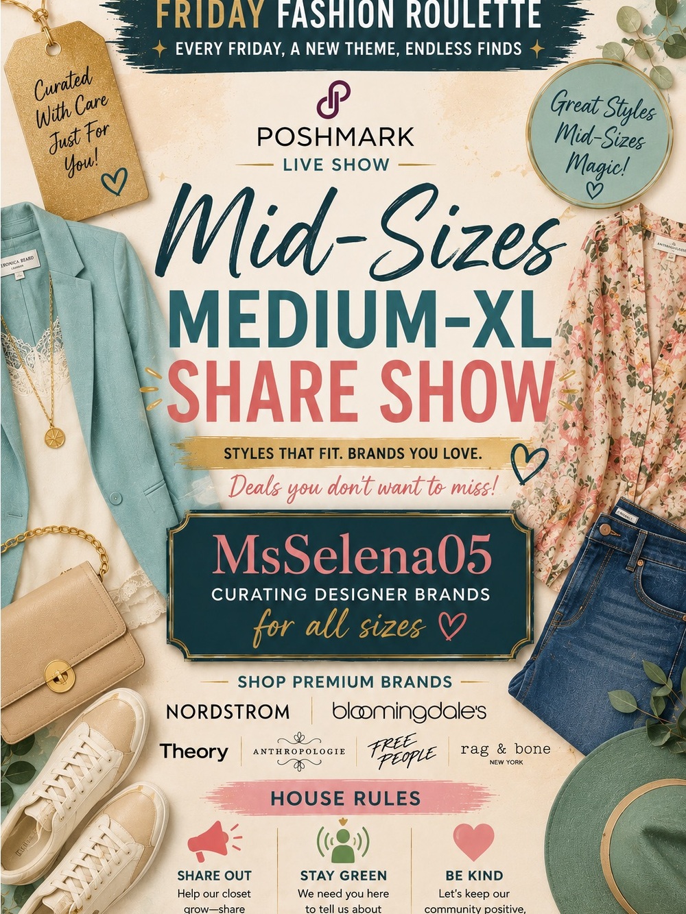 MsSelena05 is on Poshmark live! Share out:Stay Green:Be Kind! - Picture 2 of 7